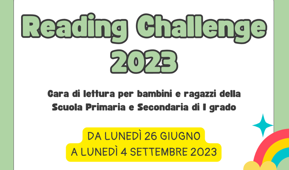 READING CHALLENGE 2023 a Biblioteca Centrale di Treviglio da 26/06/2023 al  04/09/2023